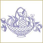 Fruit Bucket Embroidery Design Embroidery Design